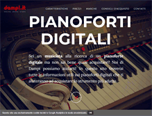 Tablet Screenshot of pianofortidigitali.com